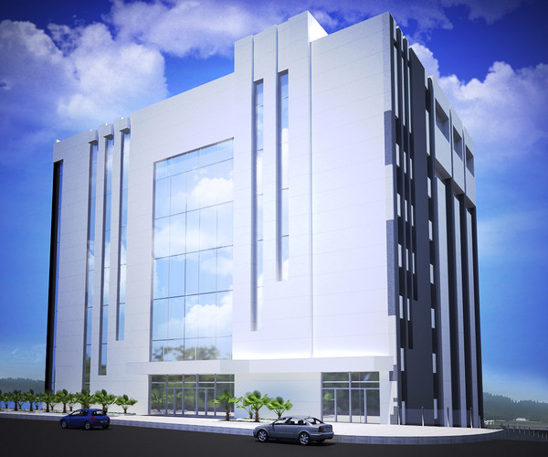 3ds exterior mall building - Commercial Mall Building by Ralf128